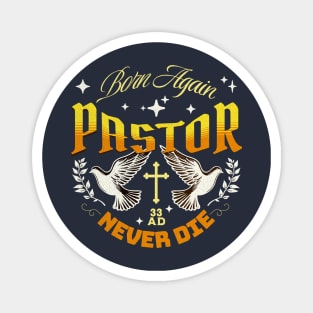 Pastor - Bold Yellow Christian Streetwear Magnet